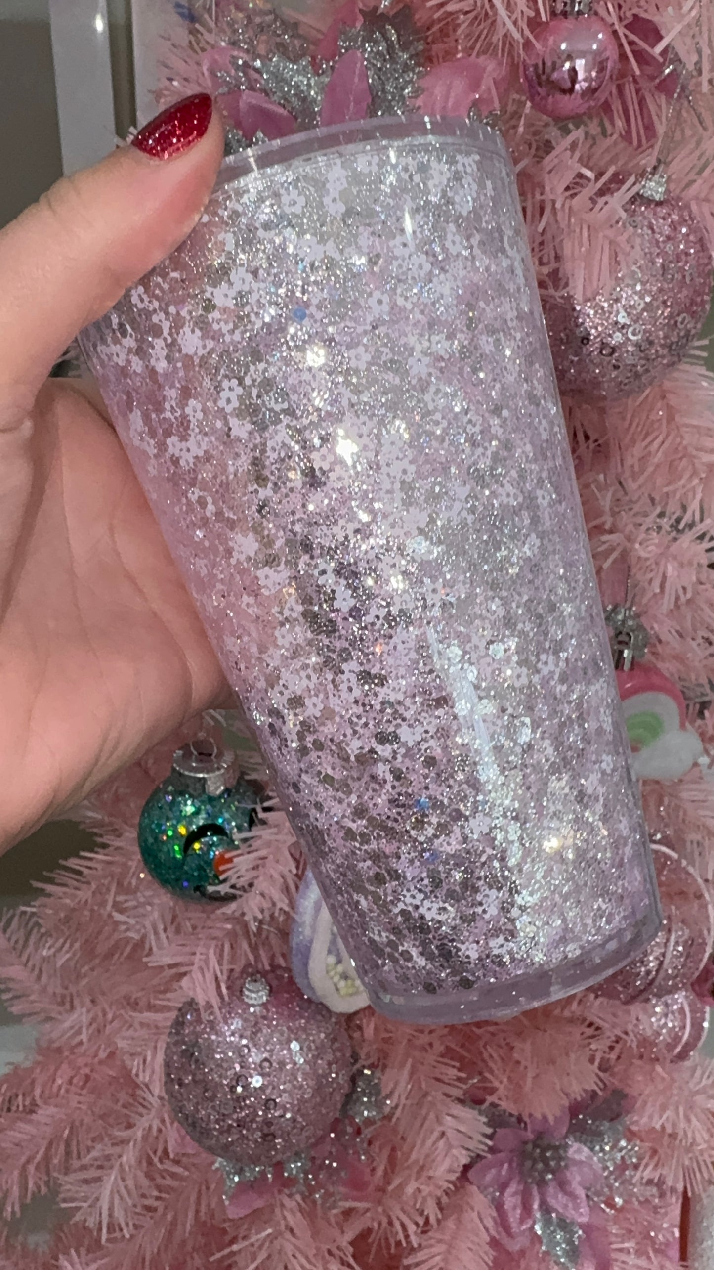 Acrylic dazzle snow globe