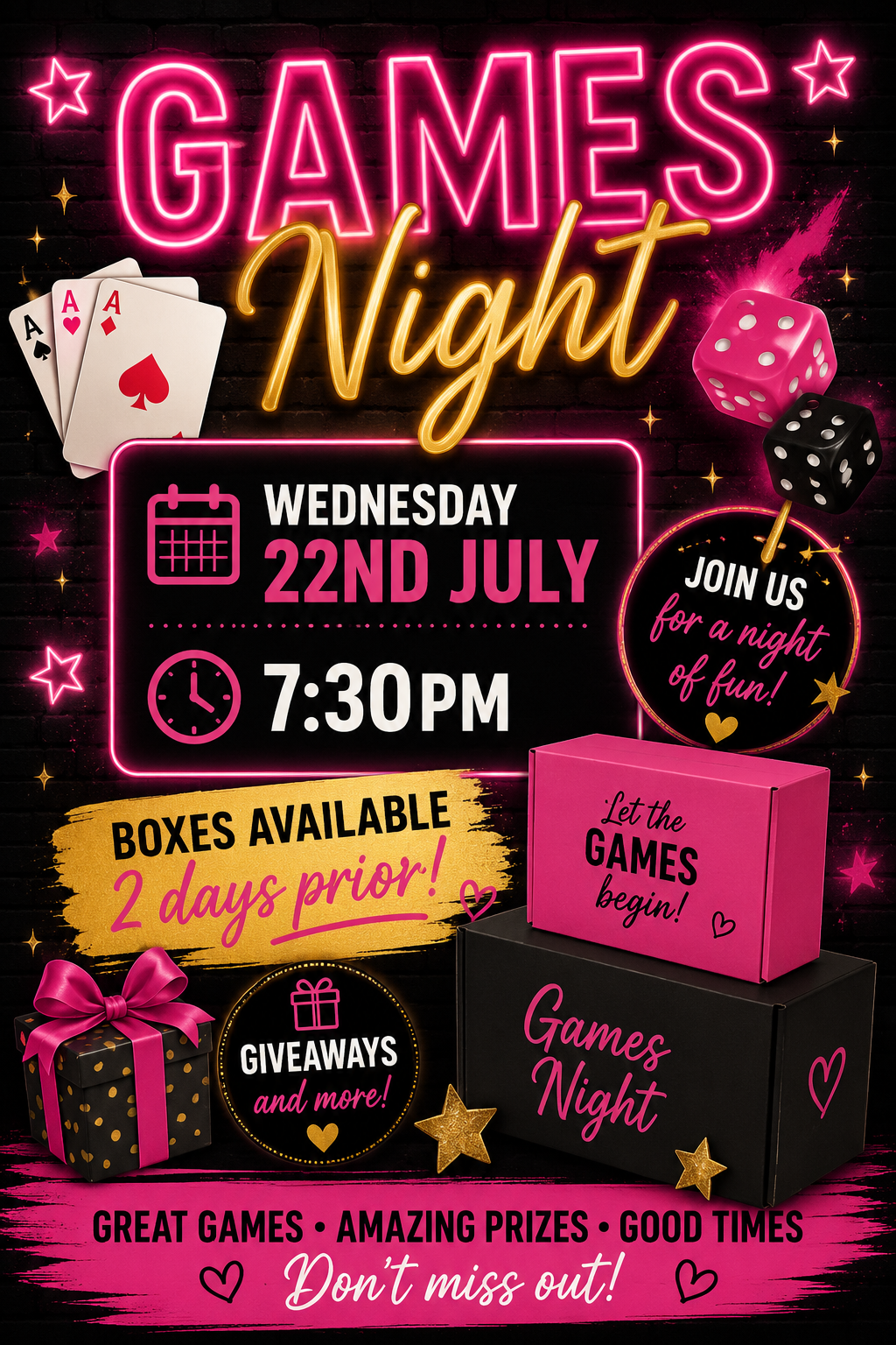 GAMES NIGHT 22ND