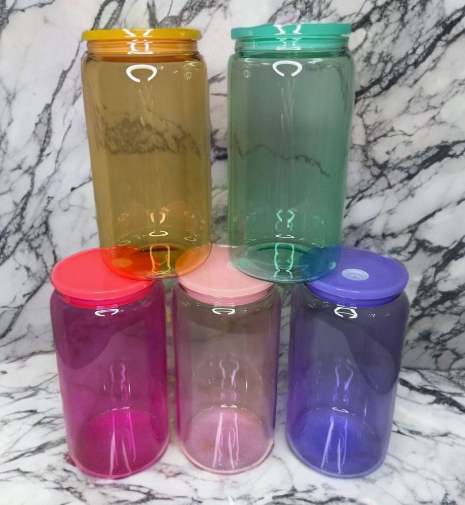 Glass 16oz coloured Libby