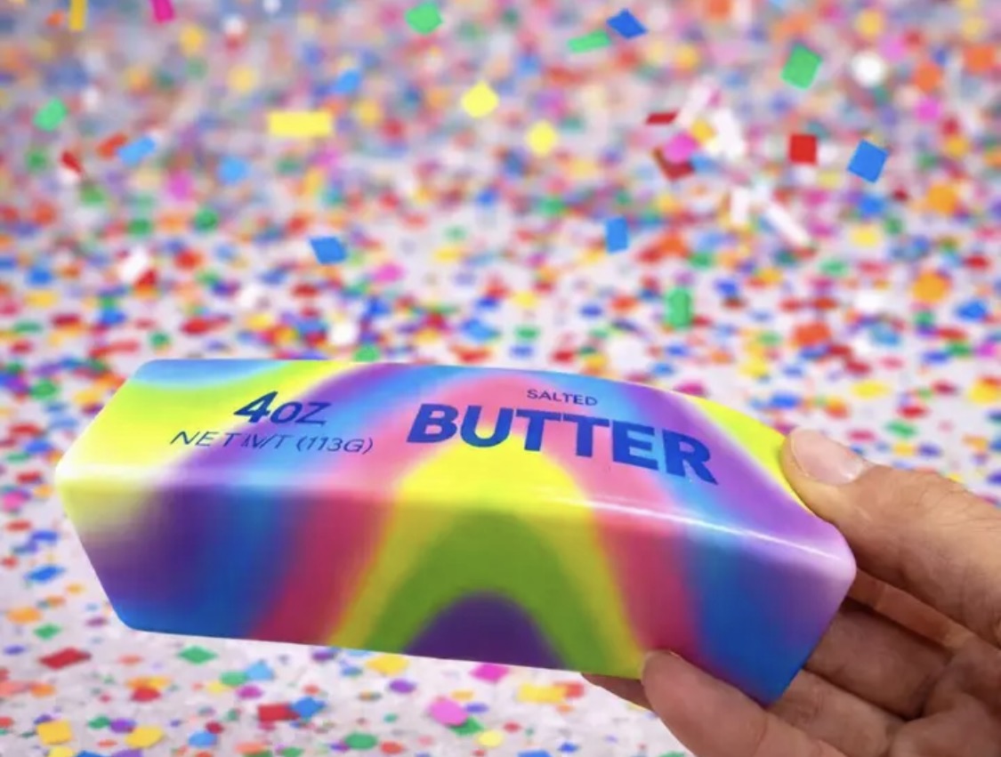 Rainbow butter squish
