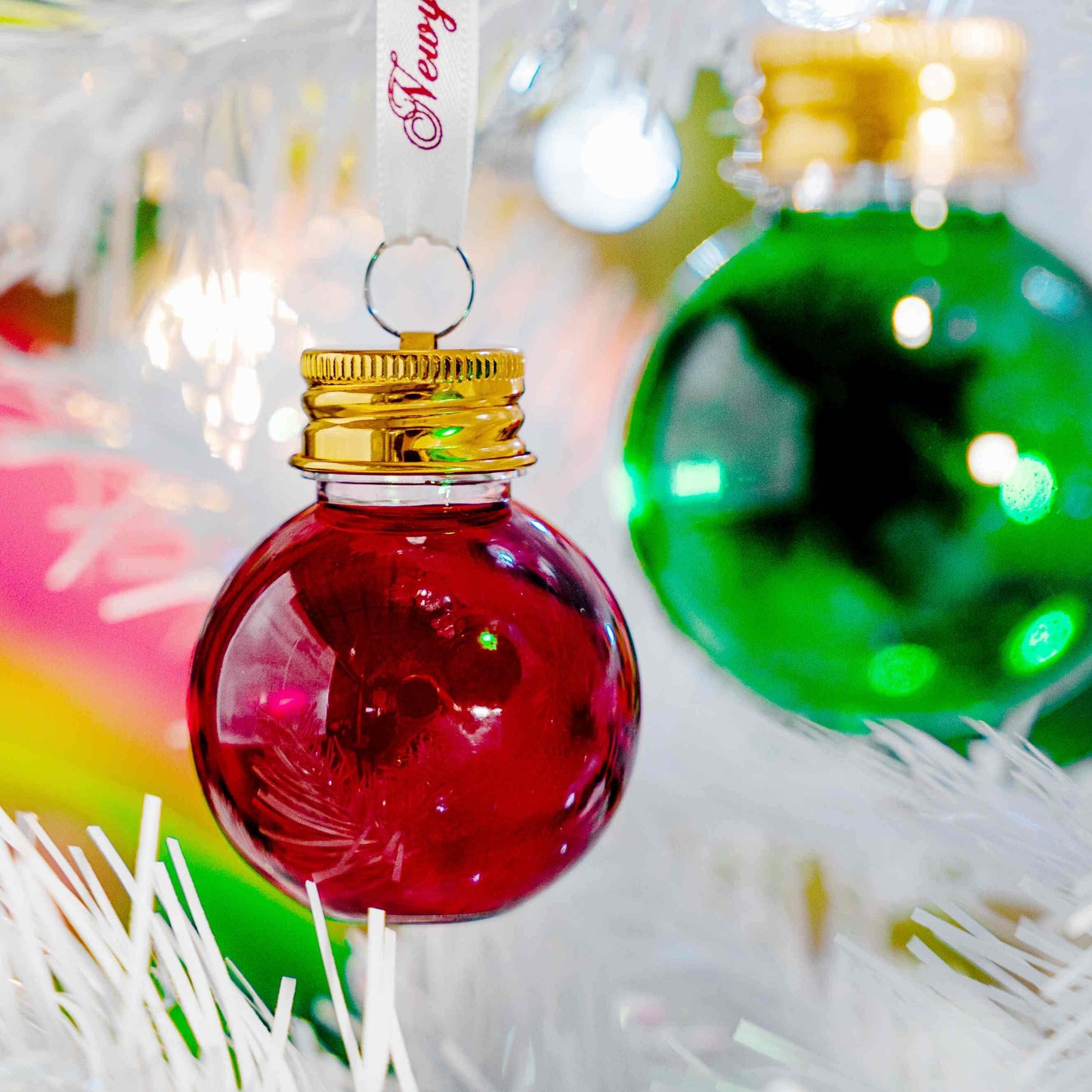 Christmas drink baubles