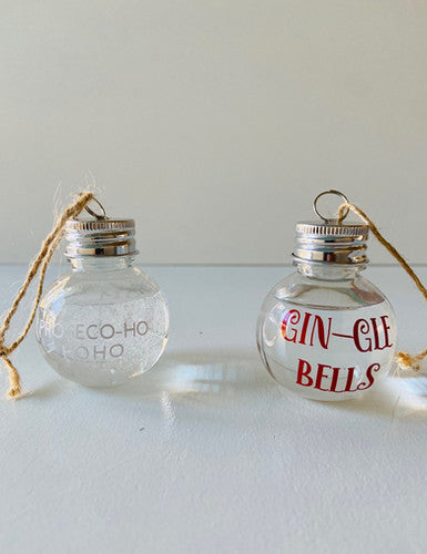 Christmas drink baubles