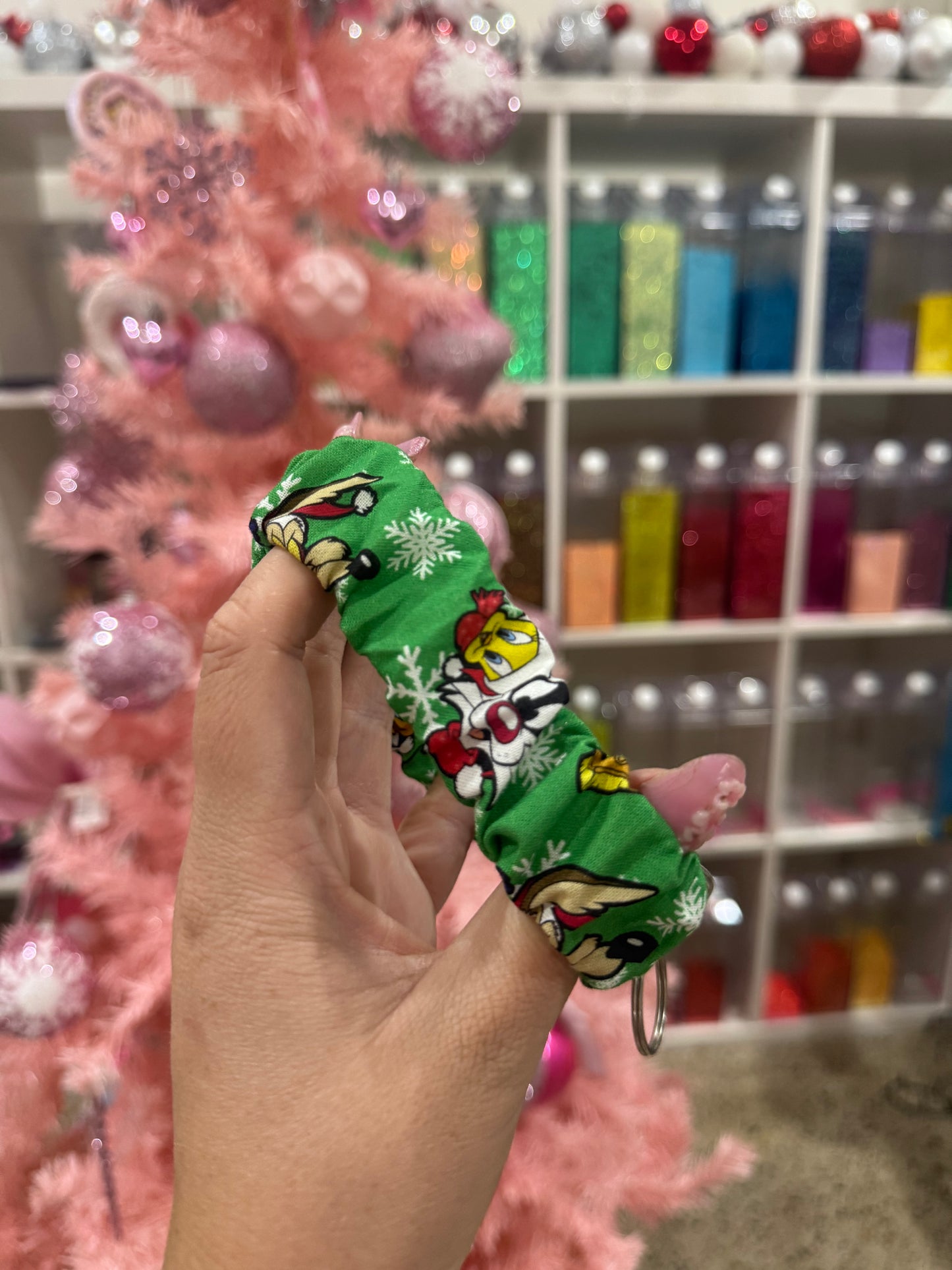 Christmas Tweetie wristlets