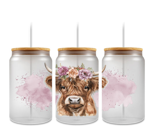 Highland cow purple vibe