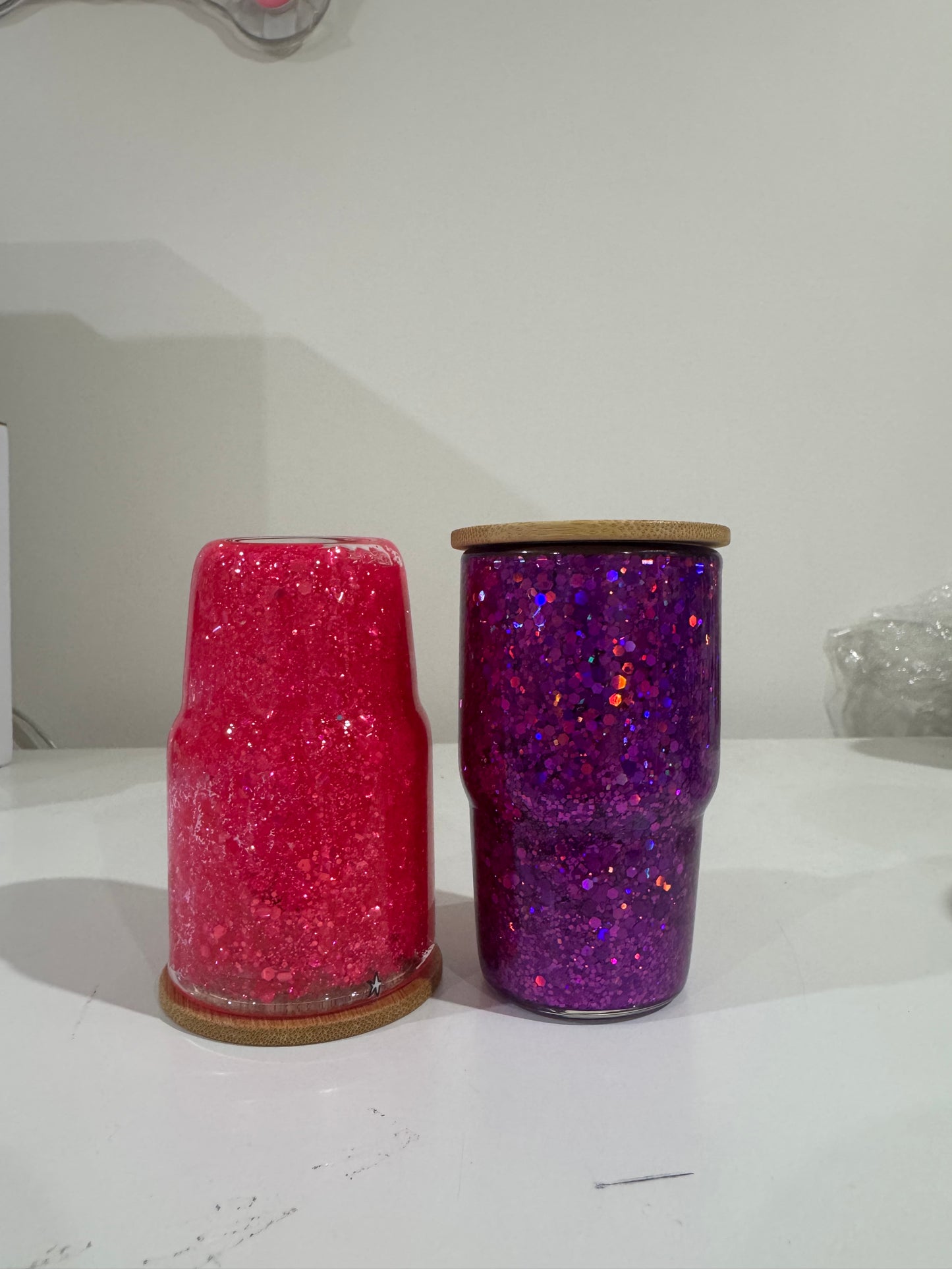 Snow globe shot tumblers