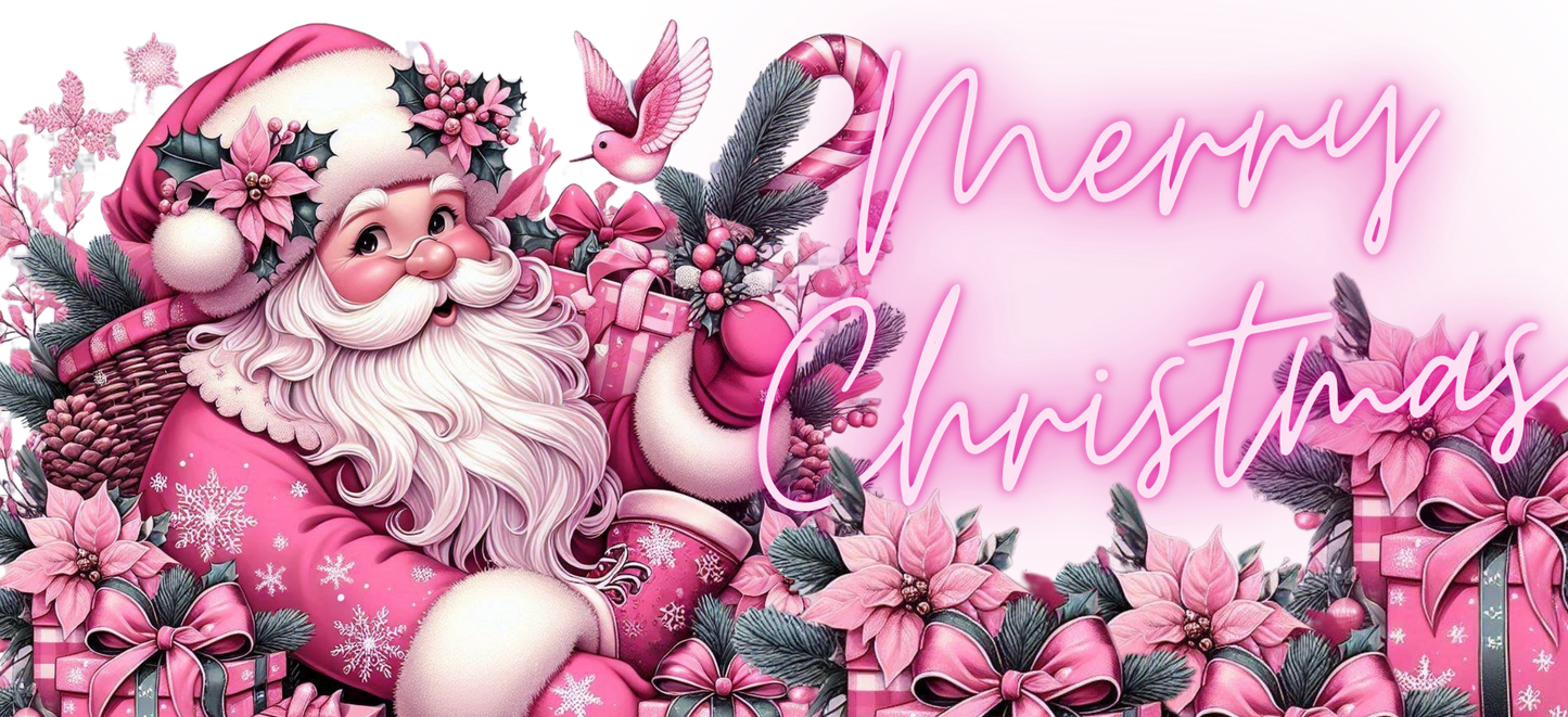 Merry Christmas pink