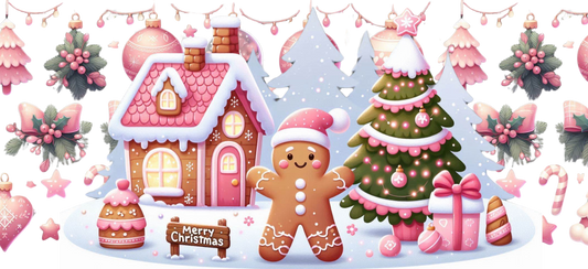 Pink gingerbread man