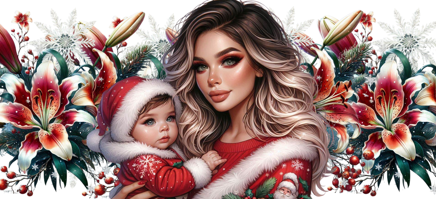 Mum and daughter Christmas