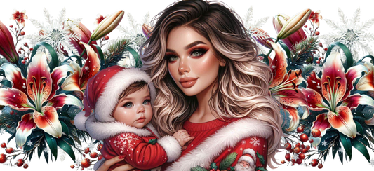 Mum and daughter Christmas