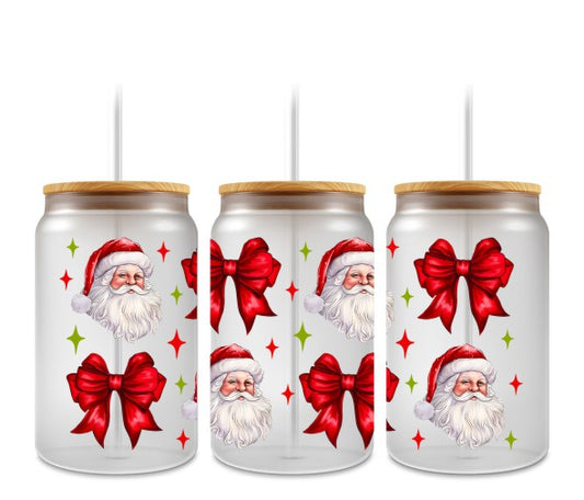 Santa red bows