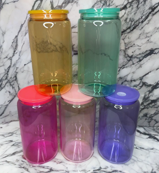 Glass 16oz coloured Libby