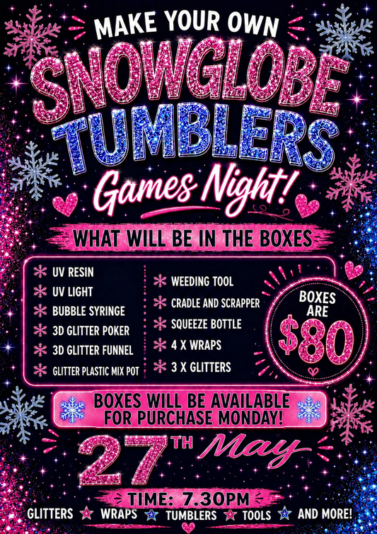 Make your own snowglobe games night