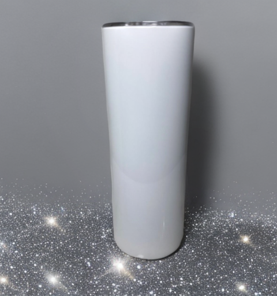 20oz Skinny Straight  Sublimation Tumbler Plastic Straw