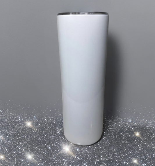 20oz Skinny Straight  Sublimation Tumbler Plastic Straw