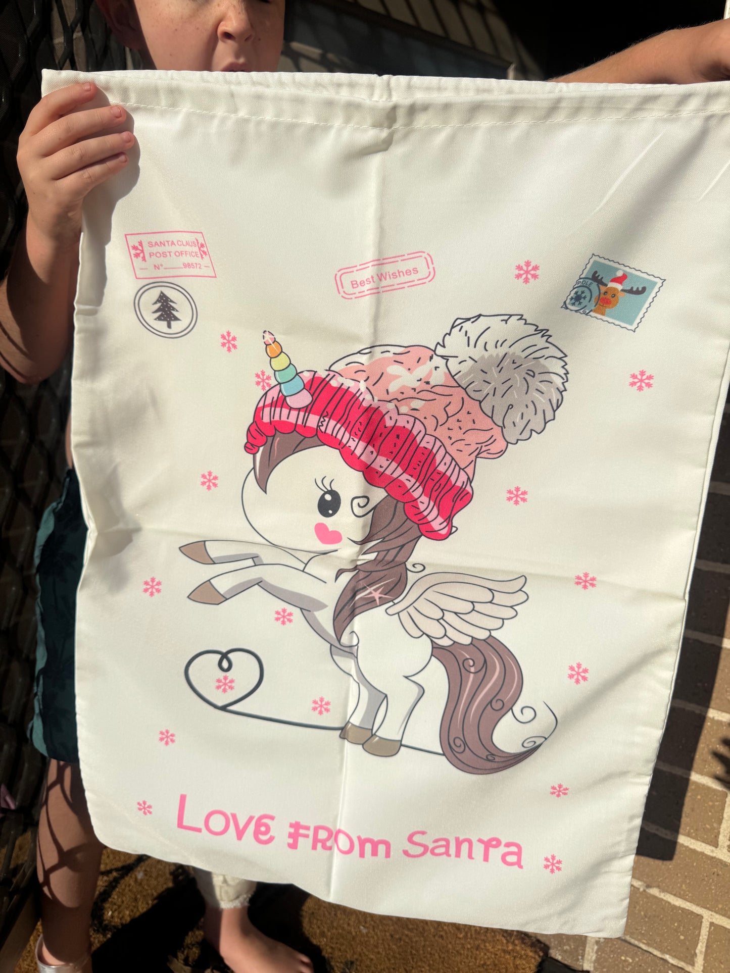 Santa sacks- unicorn ￼